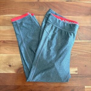 Under Armour Grey & Pink Tech Leggings